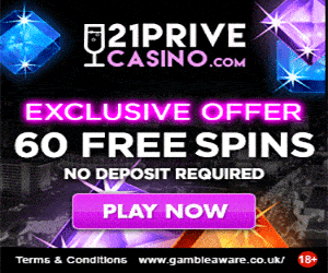21Prive no deposit free spins