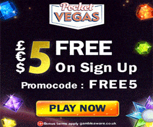 Pocket Vegas Casino no deposit bonus